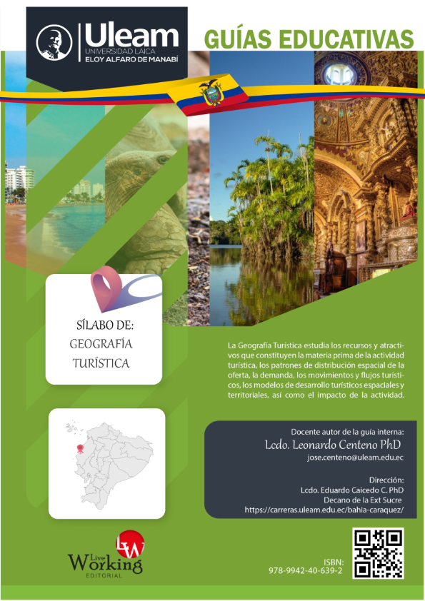 portada Sílabo de la asignatura guía pedagógica ULEAM asignatura geografía turística