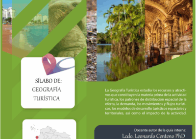 Sílabo de la asignatura: guía pedagógica ULEAM asignatura geografía turística