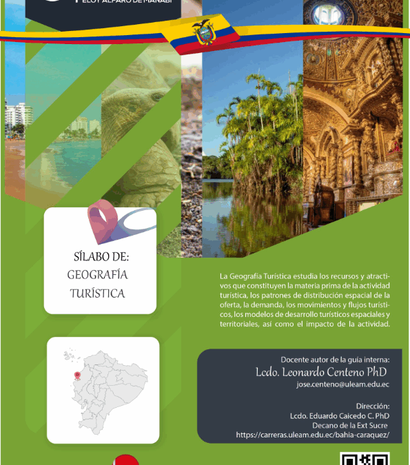 Sílabo de la asignatura: guía pedagógica ULEAM asignatura geografía turística